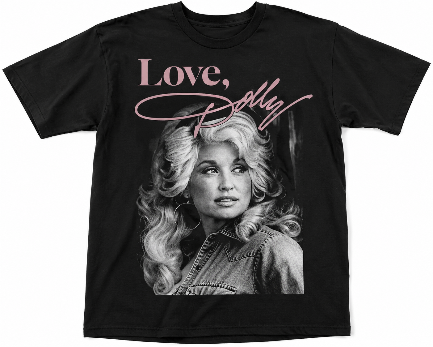Love, Dolly Photograph Black Tee
